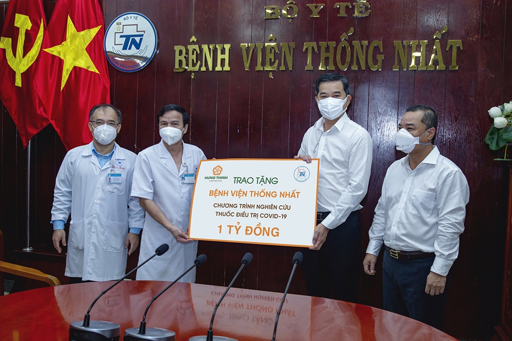 Tập đoàn Hưng Thịnh tài trợ nghiên cứu thuốc điều trị covid